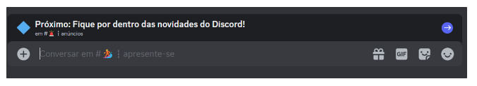 A imagem representa o banner para ficar por dentro das novidades do Discord