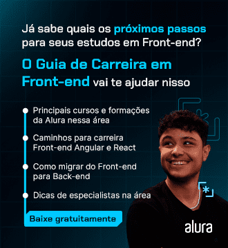 Banner promocional da Alura, com um design futurista em tons de azul, apresentando o texto 