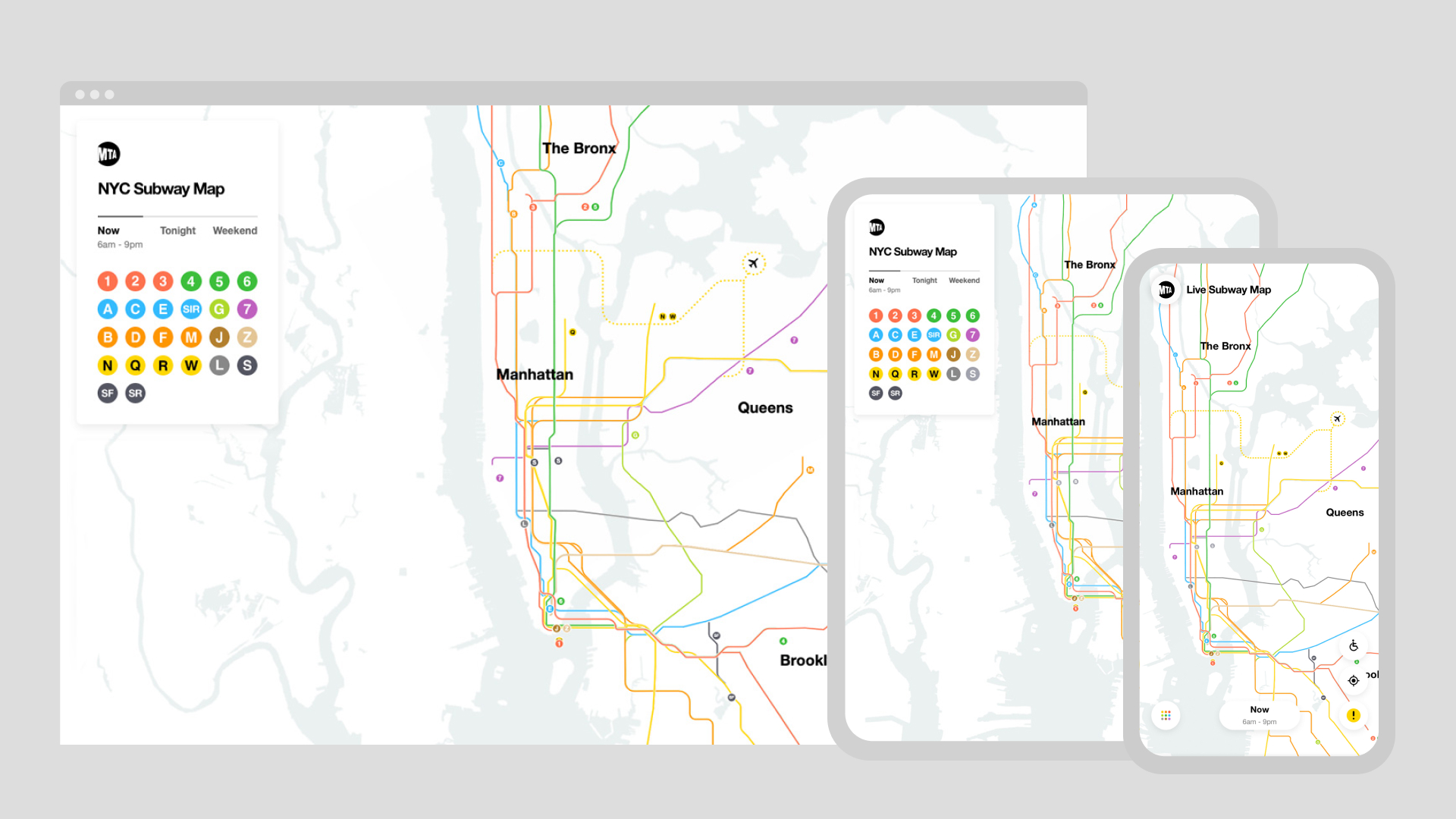 mapa do metrô de nova york