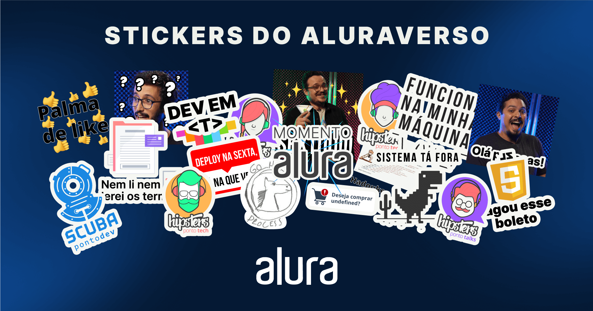 Stickers Dev: Aluraverso no Whatsapp e Telegram