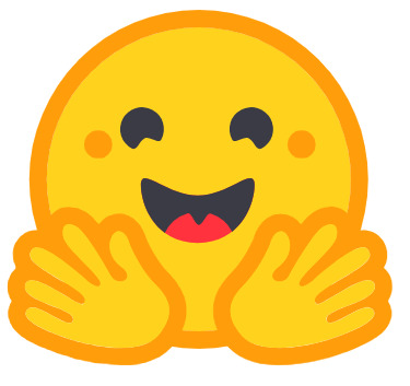 ícone do hugging face, que é um emoji oferecendo um abraço